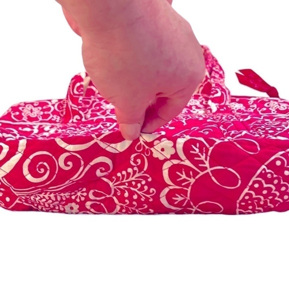 Vera Bradley Twirly Birds Mandy Shoulder Bag Purse Pink & White Swirly Floral - Picture 4 of 15